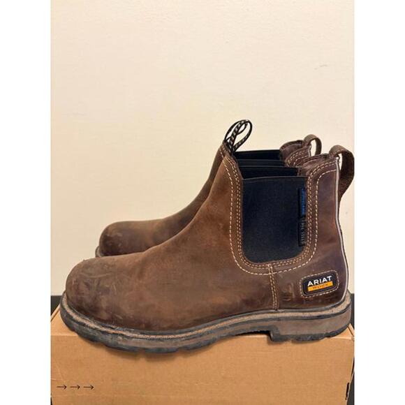 Ariat Men's Chelsa Waterproof Steel Toe Boots (Size 10.5) - Picture 3 of 4